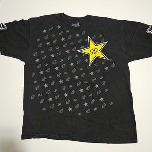 Men's Fox and Rockstar Energy T-Shirt  Size X-Large